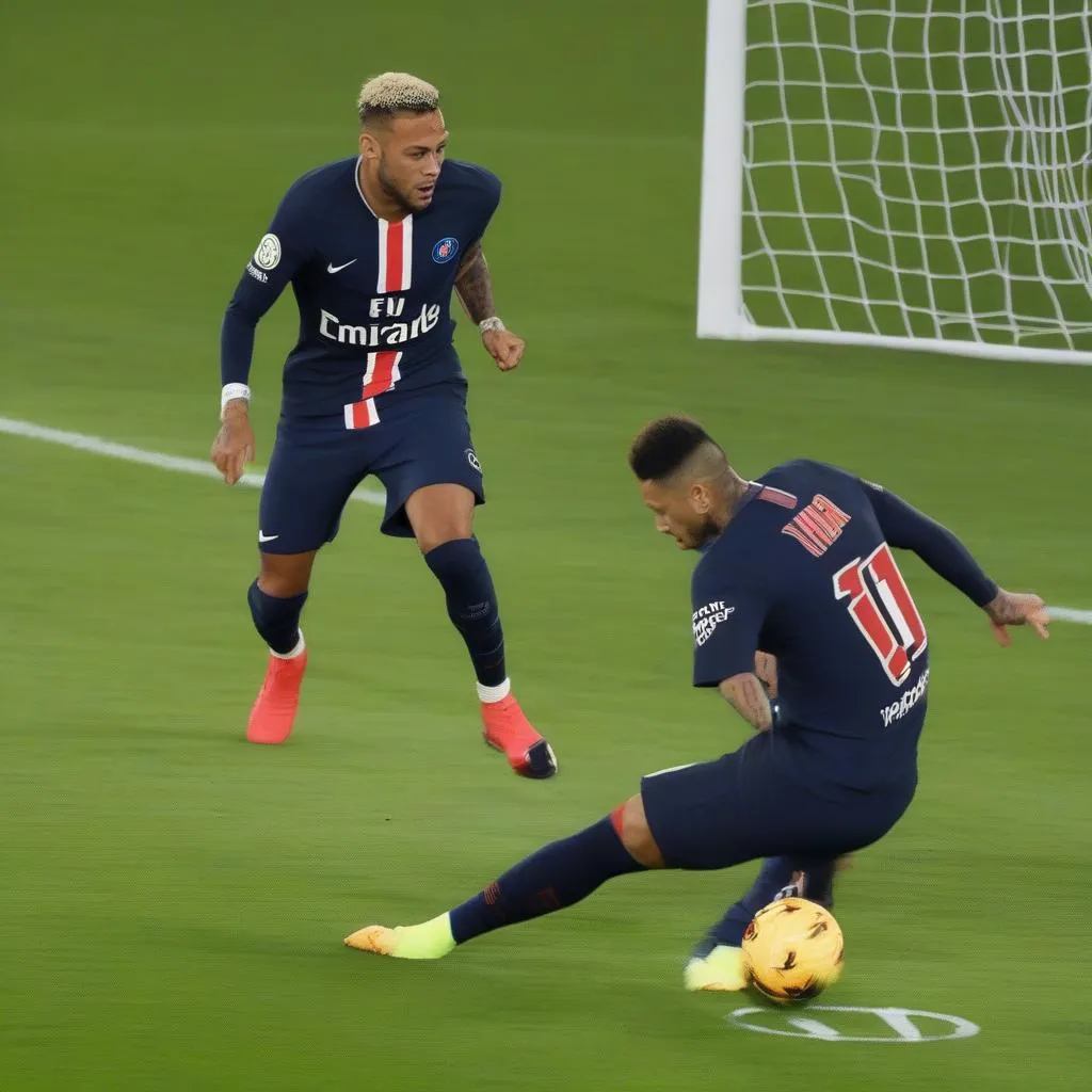 Neymar PSG goal against Lyon