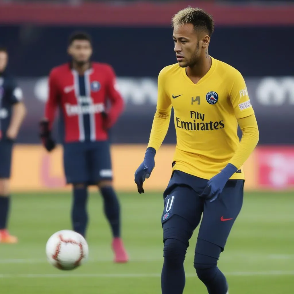 Neymar thi đấu cho PSG