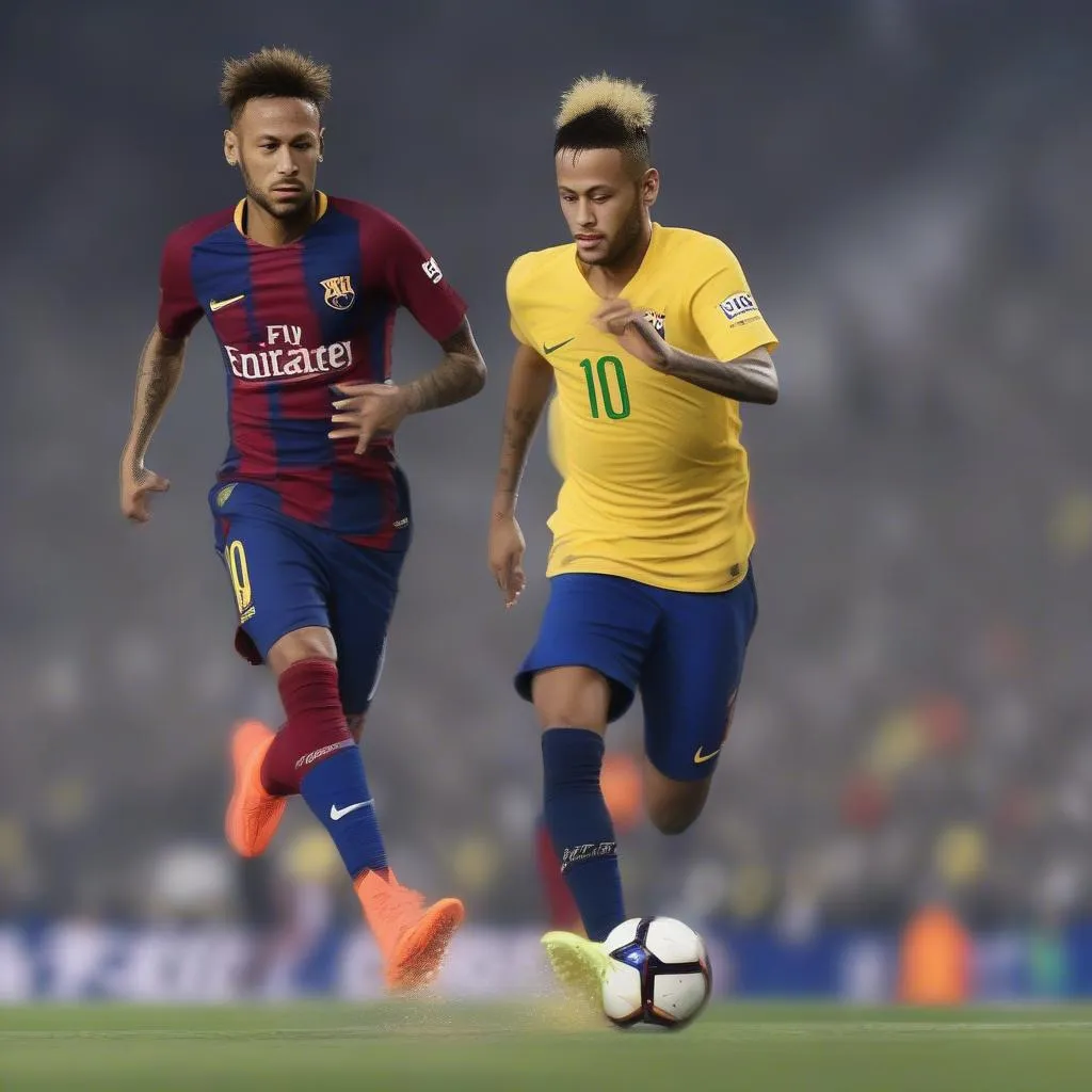 Neymar skill barca bước nhảy