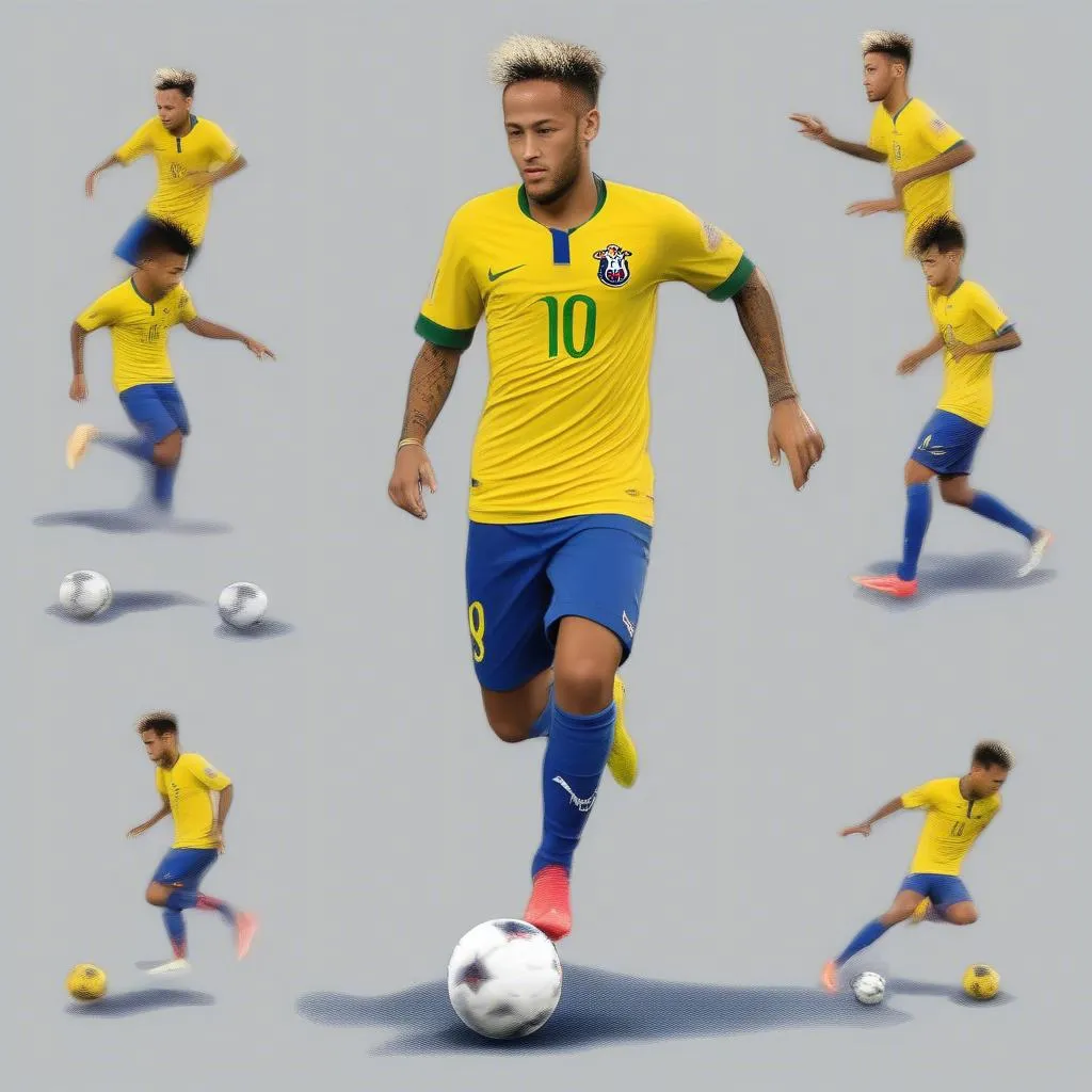 Neymar skill barca rê bóng