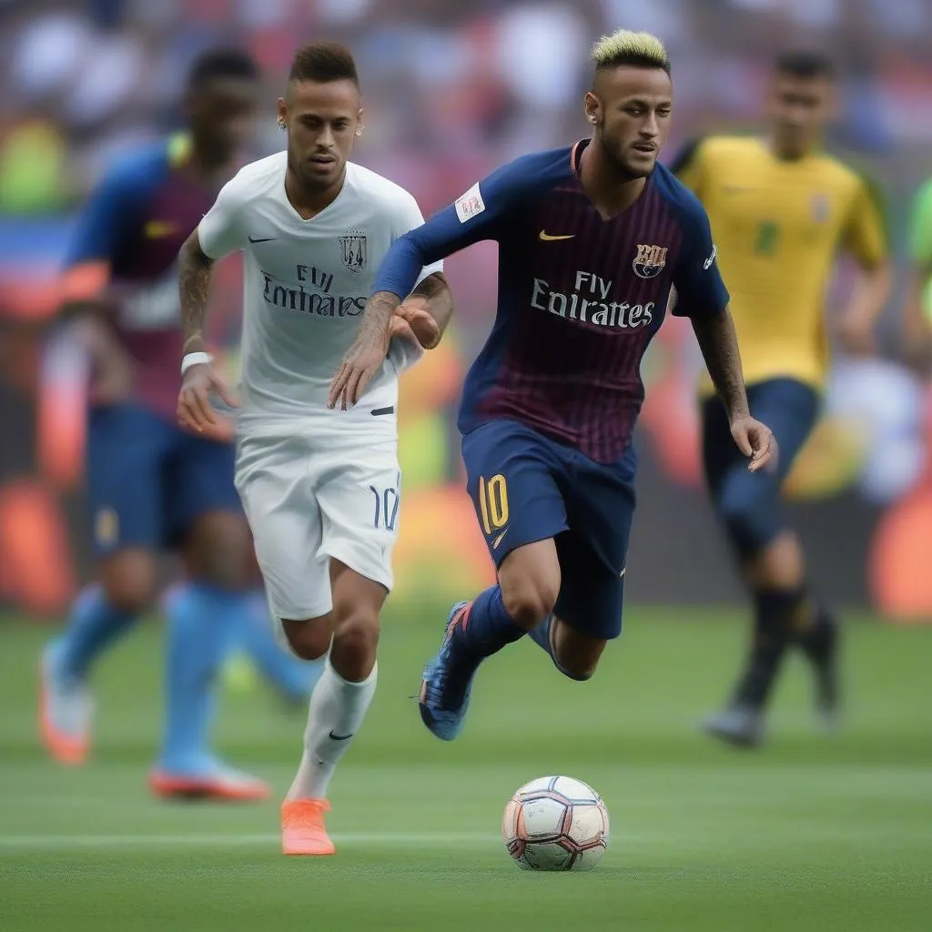 Pha rê bóng ma thuật của Neymar