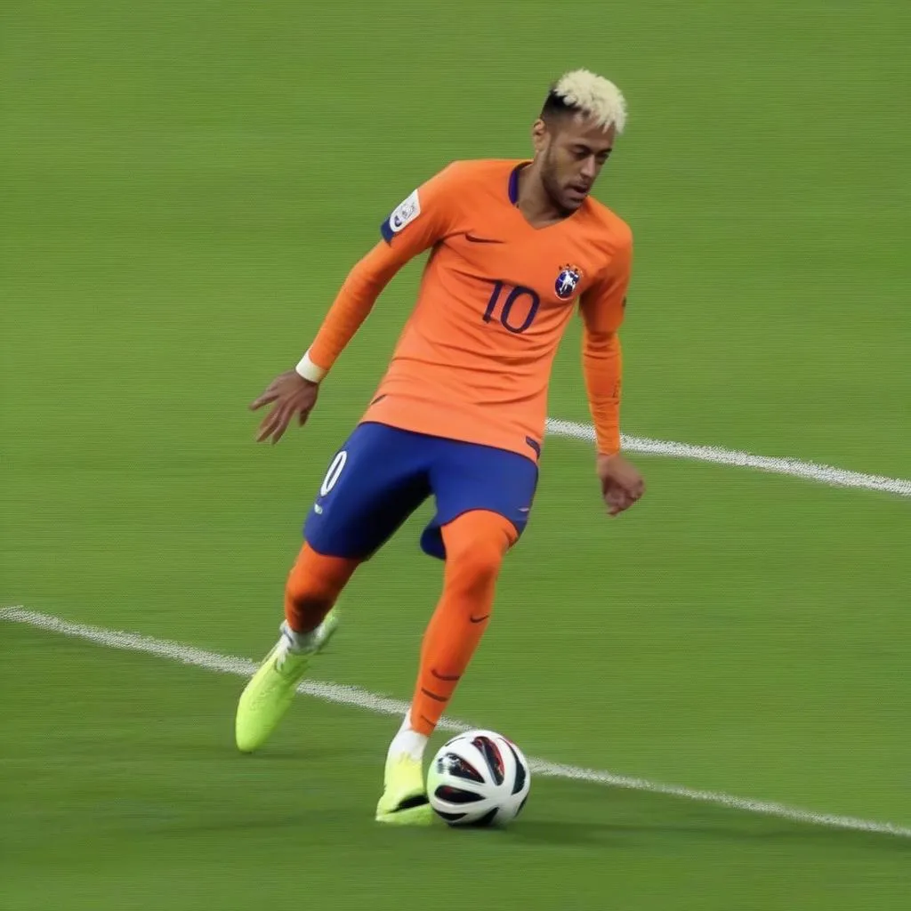 Neymar sút bóng