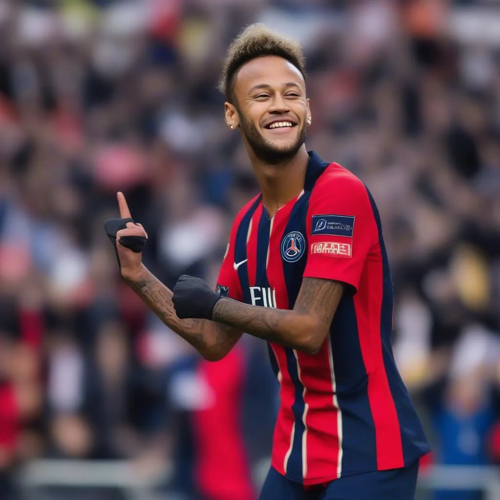 Neymar thi đấu cho PSG