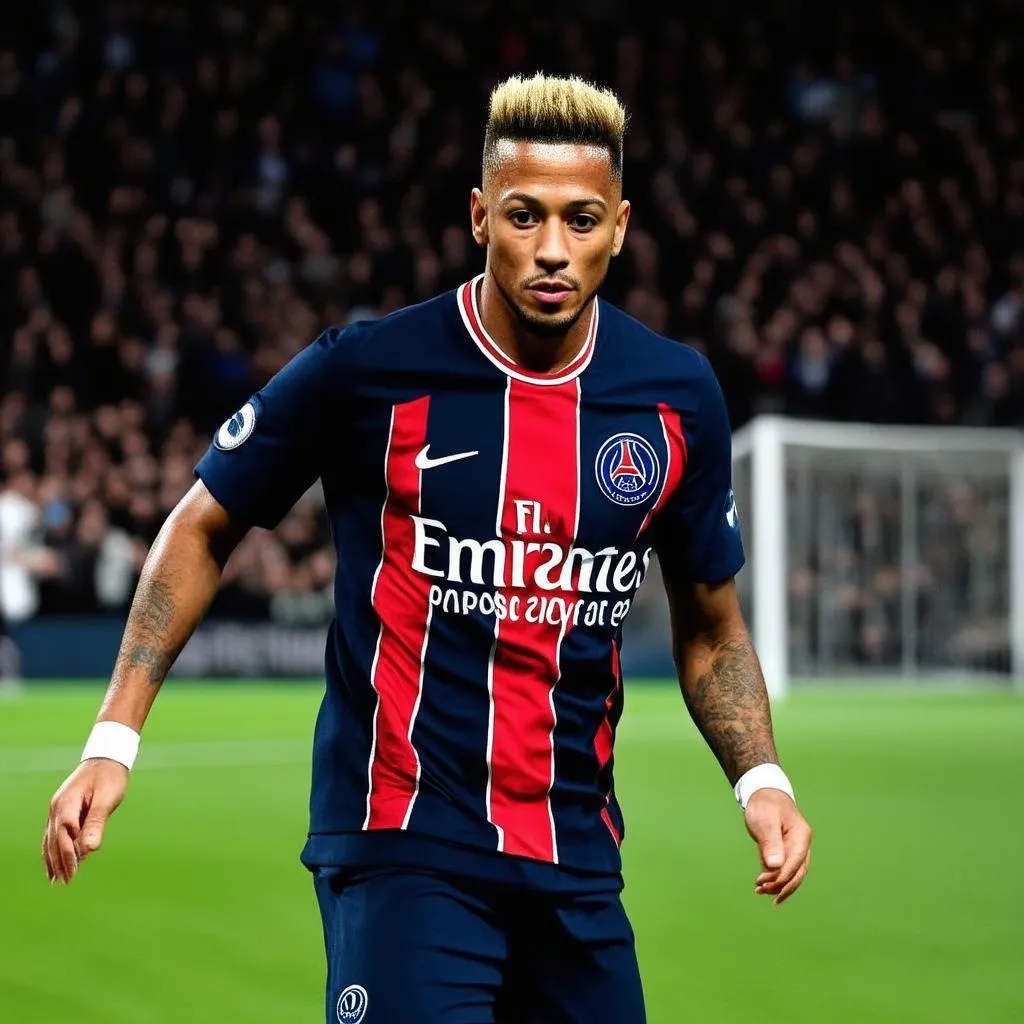 Neymar thi đấu cho PSG