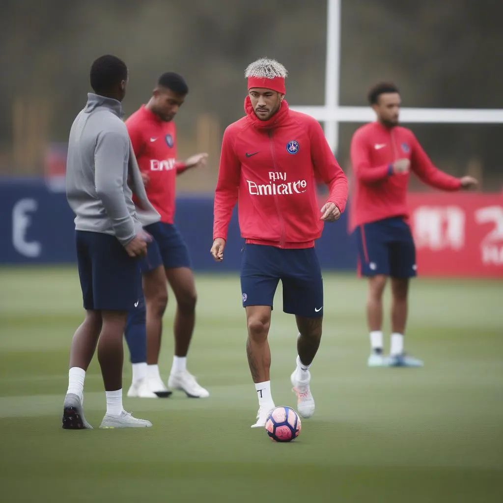 Neymar training