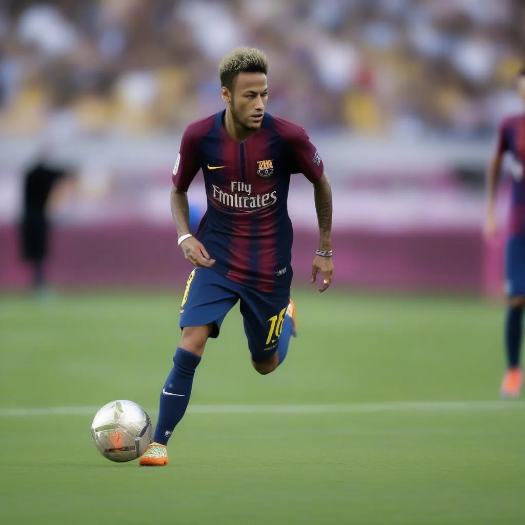 Neymar in a match