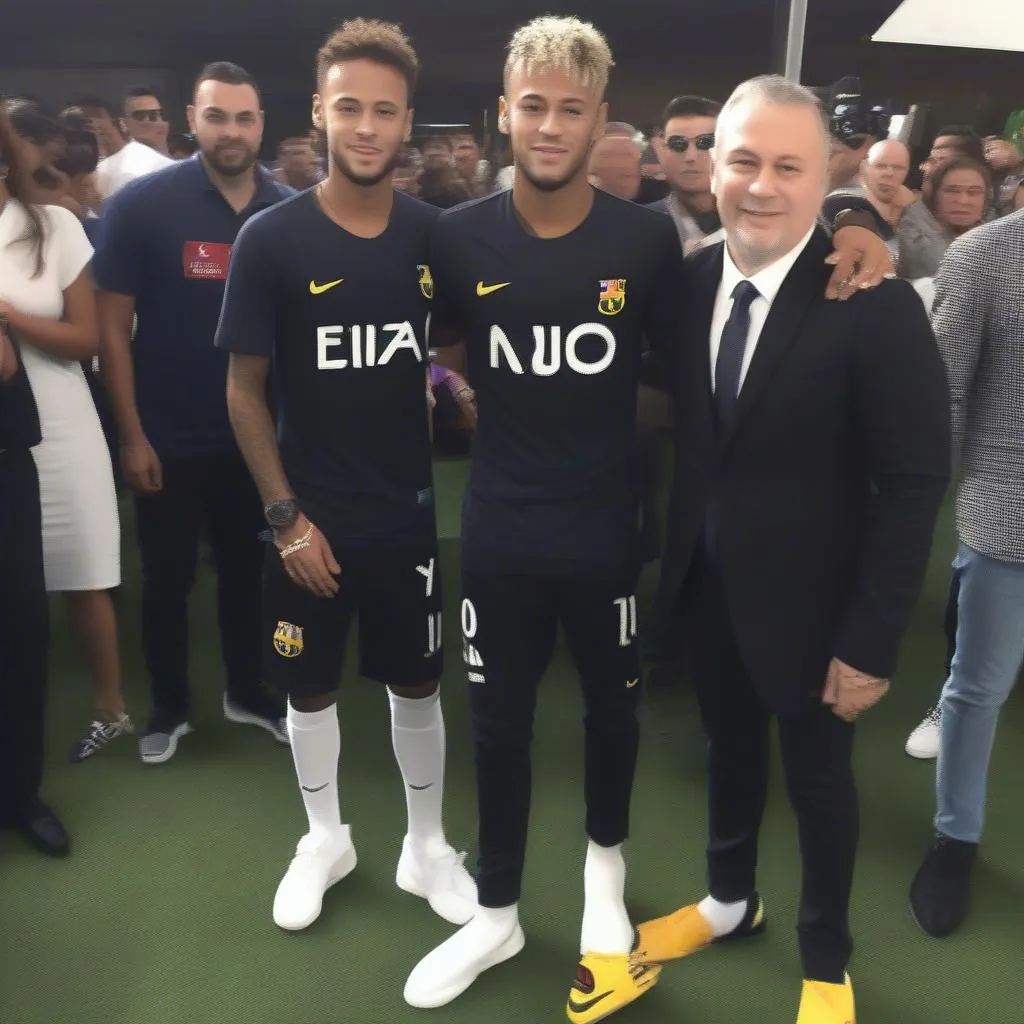 Neymar và David Luca tham gia sự kiện từ thiện