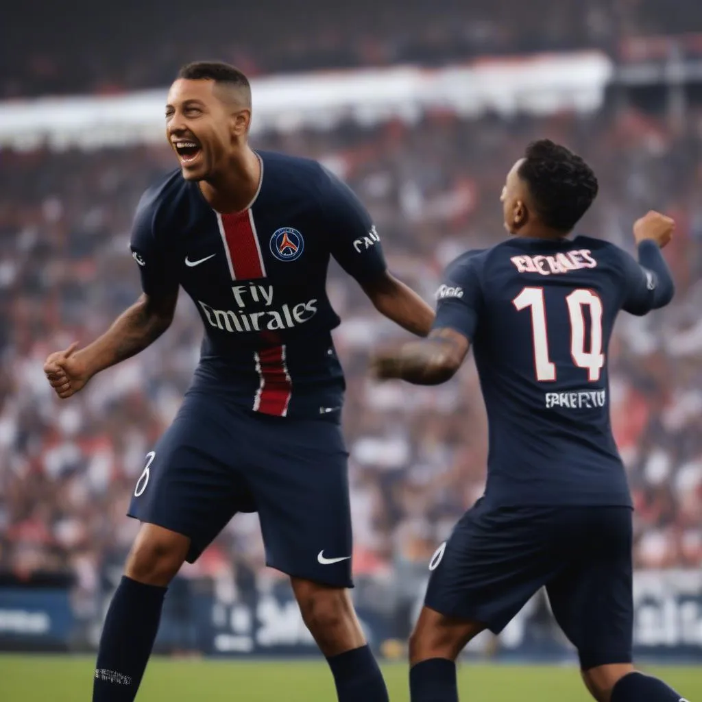 Neymar và Mbappe