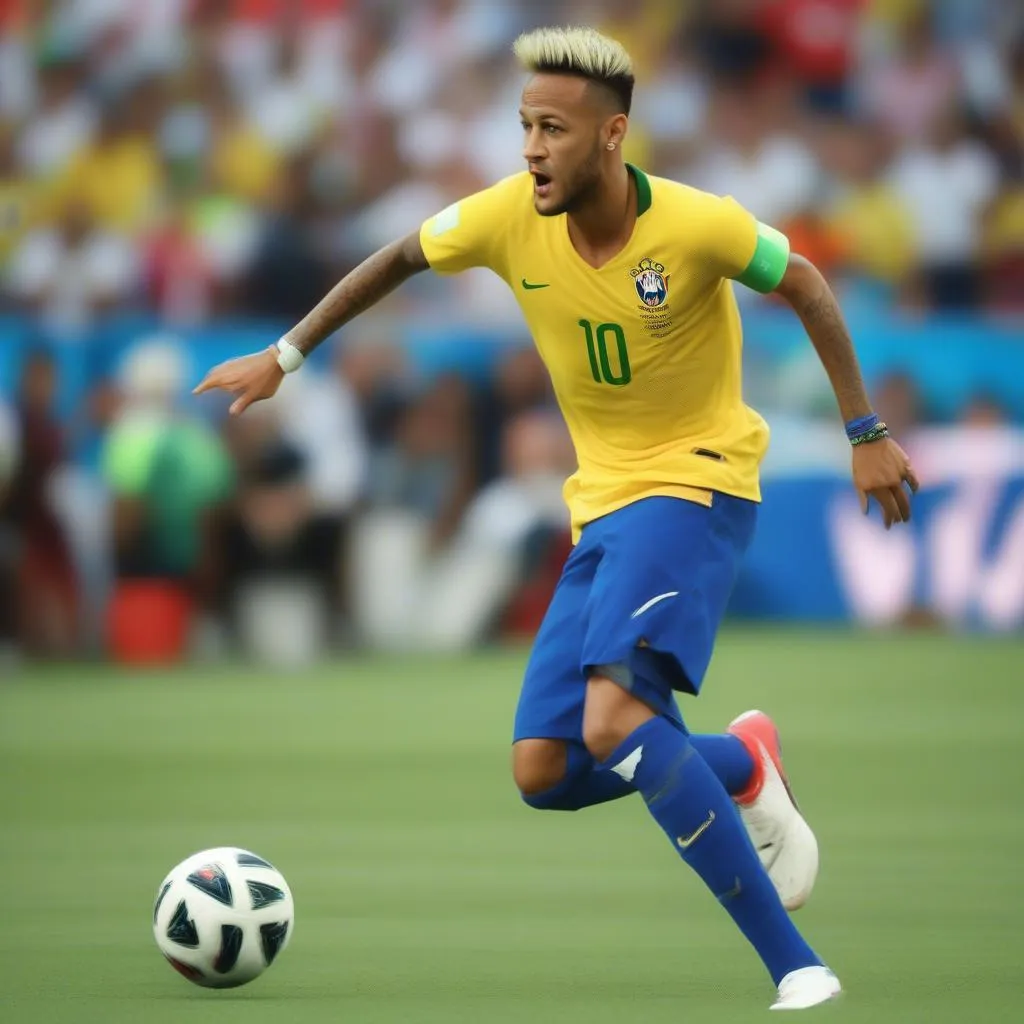 Neymar thể hiện kỹ thuật điêu luyện tại WC 2018