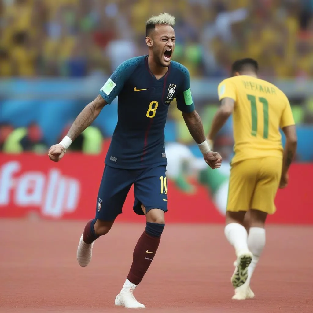 Neymar thể hiện tinh thần chiến đấu kiên cường tại WC 2018