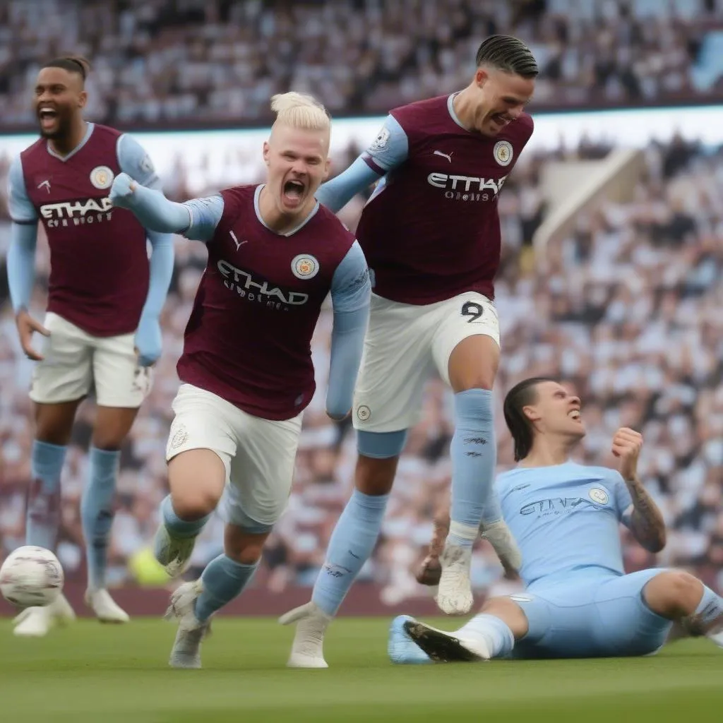 Kết quả Ngoại hạng Anh vòng 9 - Man City thắng đậm Aston Villa