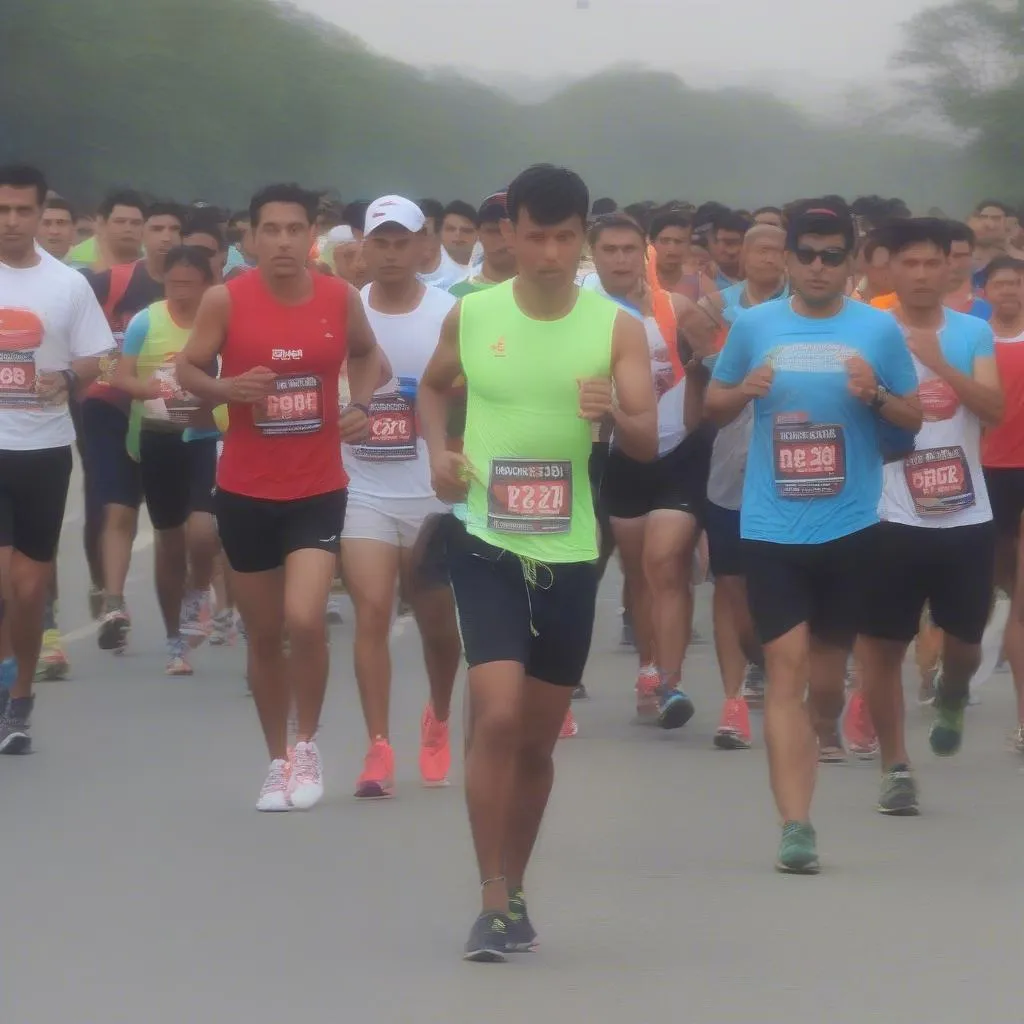 Vận động viên tham gia Techcombank Marathon, sẵn sàng cho cuộc đua đầy thử thách