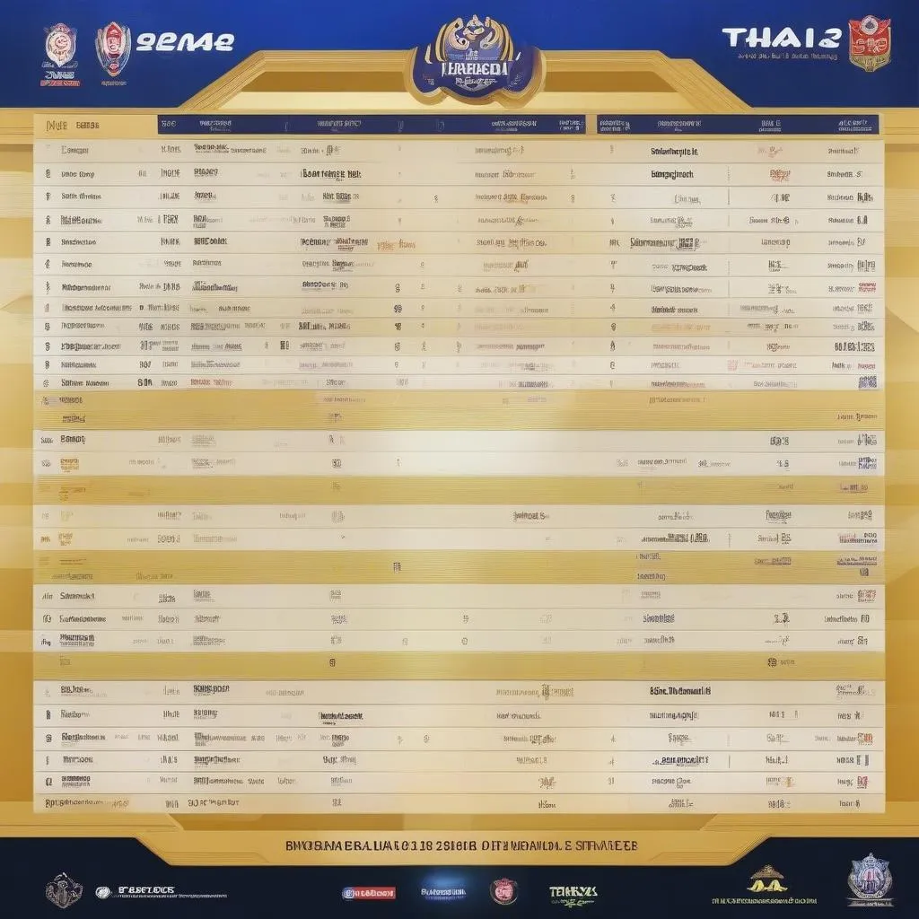 Kết quả bóng đá Thai League 2023