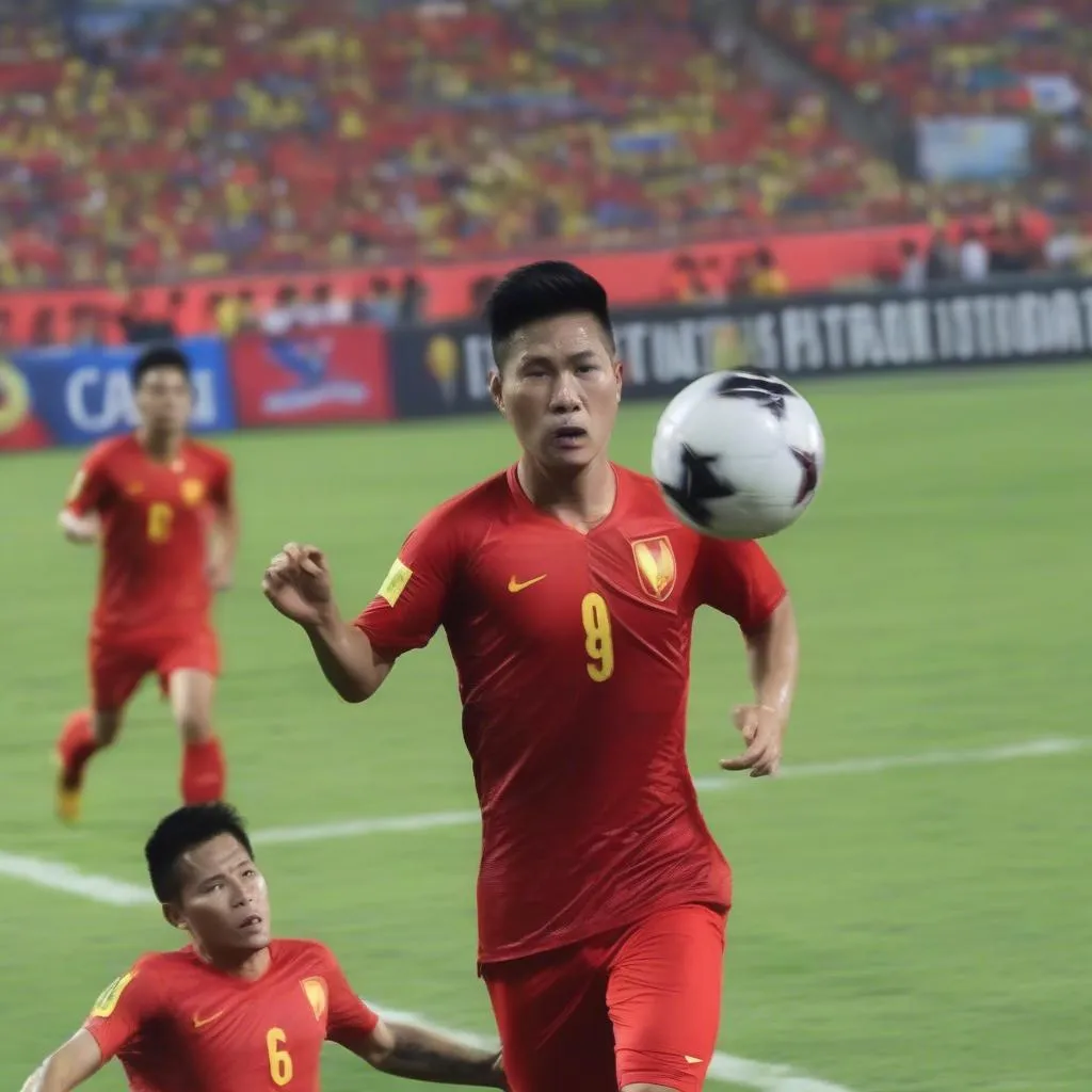 Trận đấu giữa đội tuyển Việt Nam và đội tuyển Thái Lan tại AFF Cup 2018