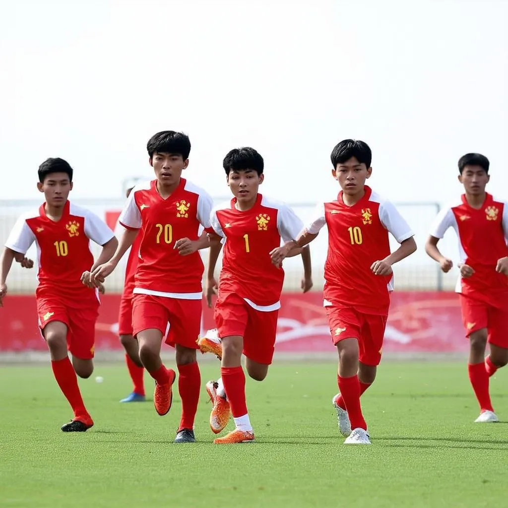 Hình ảnh đội U19 Đà Nẵng thi đấu