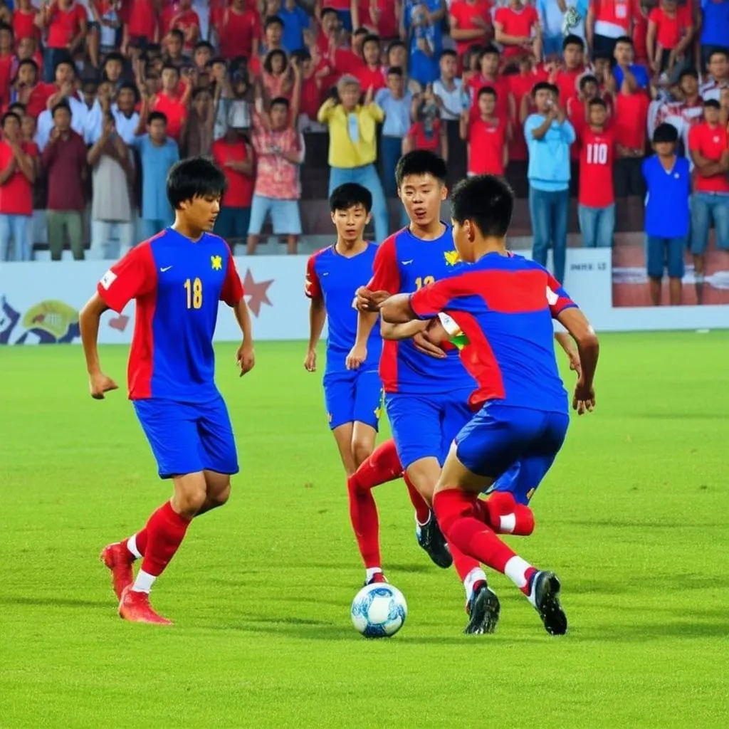 U19 Việt Nam thi đấu