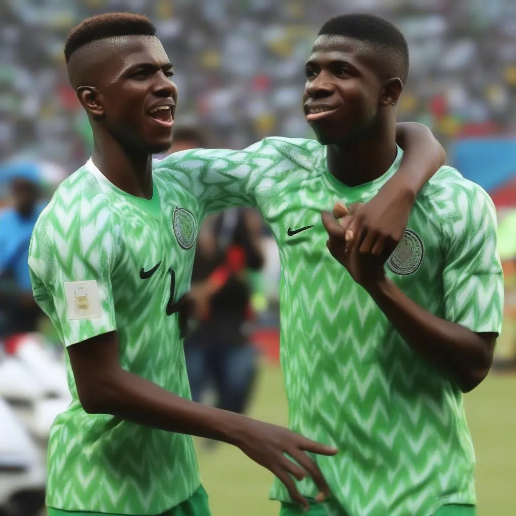 Kelechi Iheanacho and Victor Osimhen