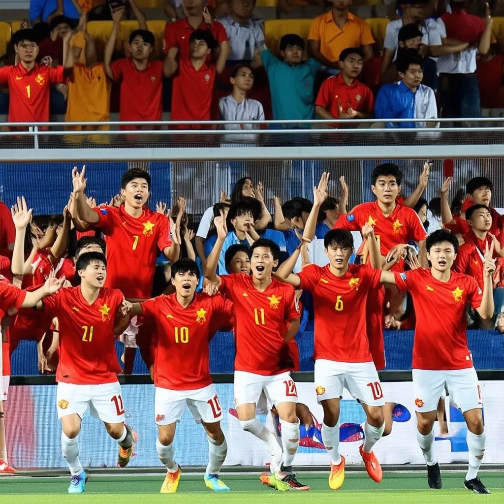 U23 Việt Nam và Hàn Quốc