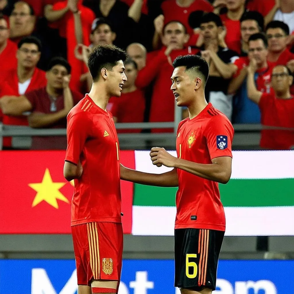 Trận đấu bóng đá Việt Nam vs UAE