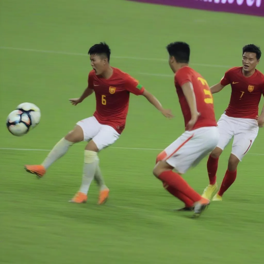 Vòng loại World Cup 2018 châu Á: Đội tuyển Việt Nam thi đấu đầy nhiệt huyết