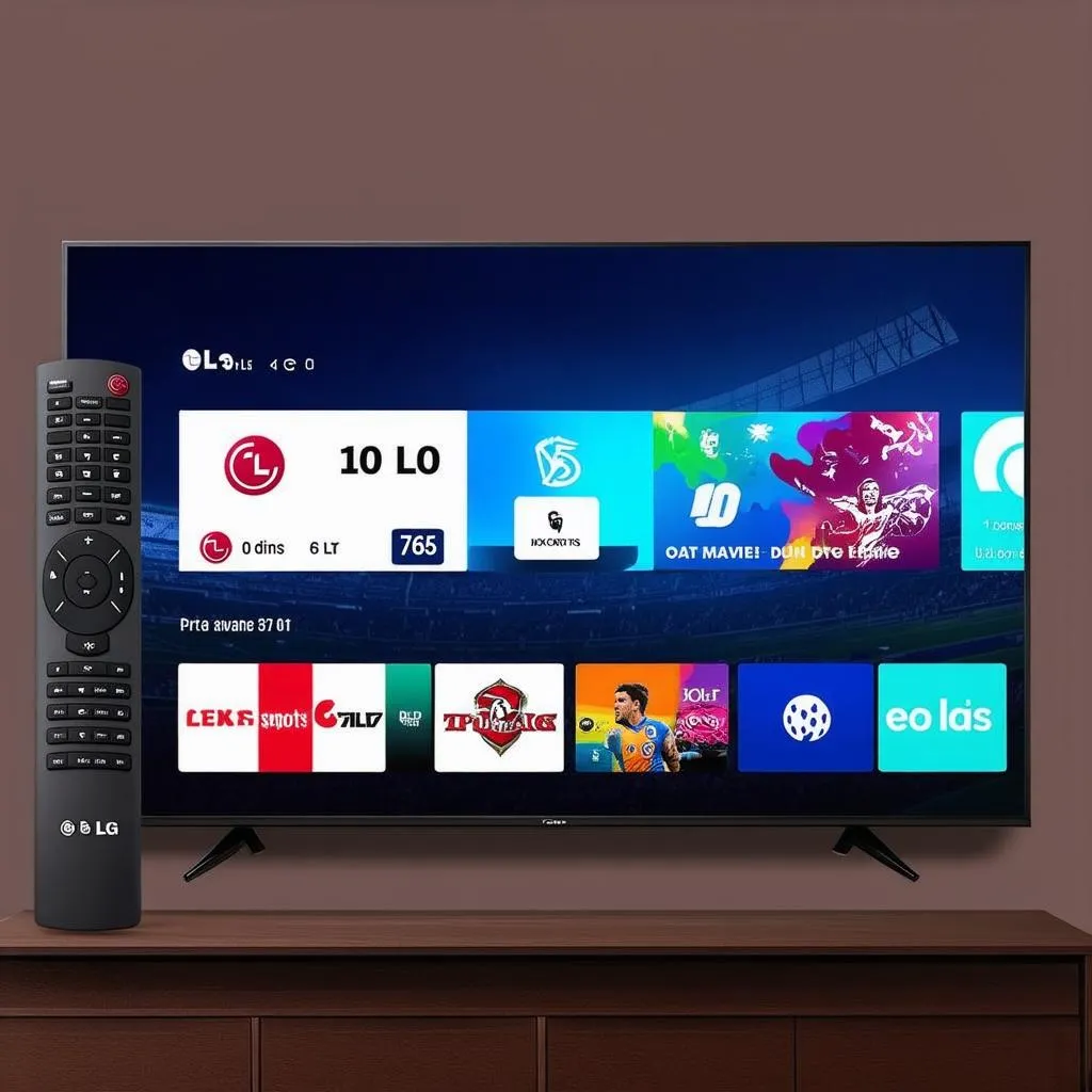 Ứng dụng xem bóng đá trên Smart TV LG