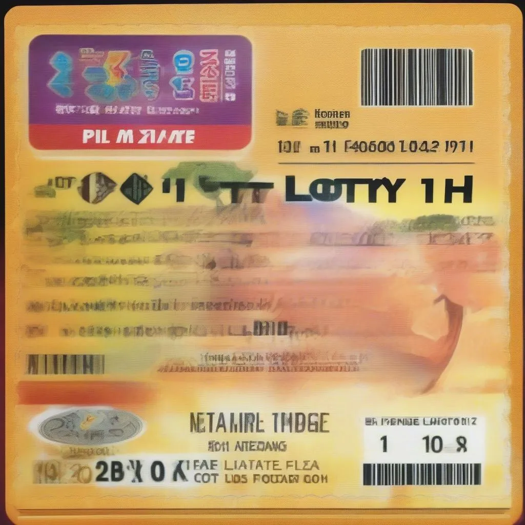 Vietlott lottery winning ticket