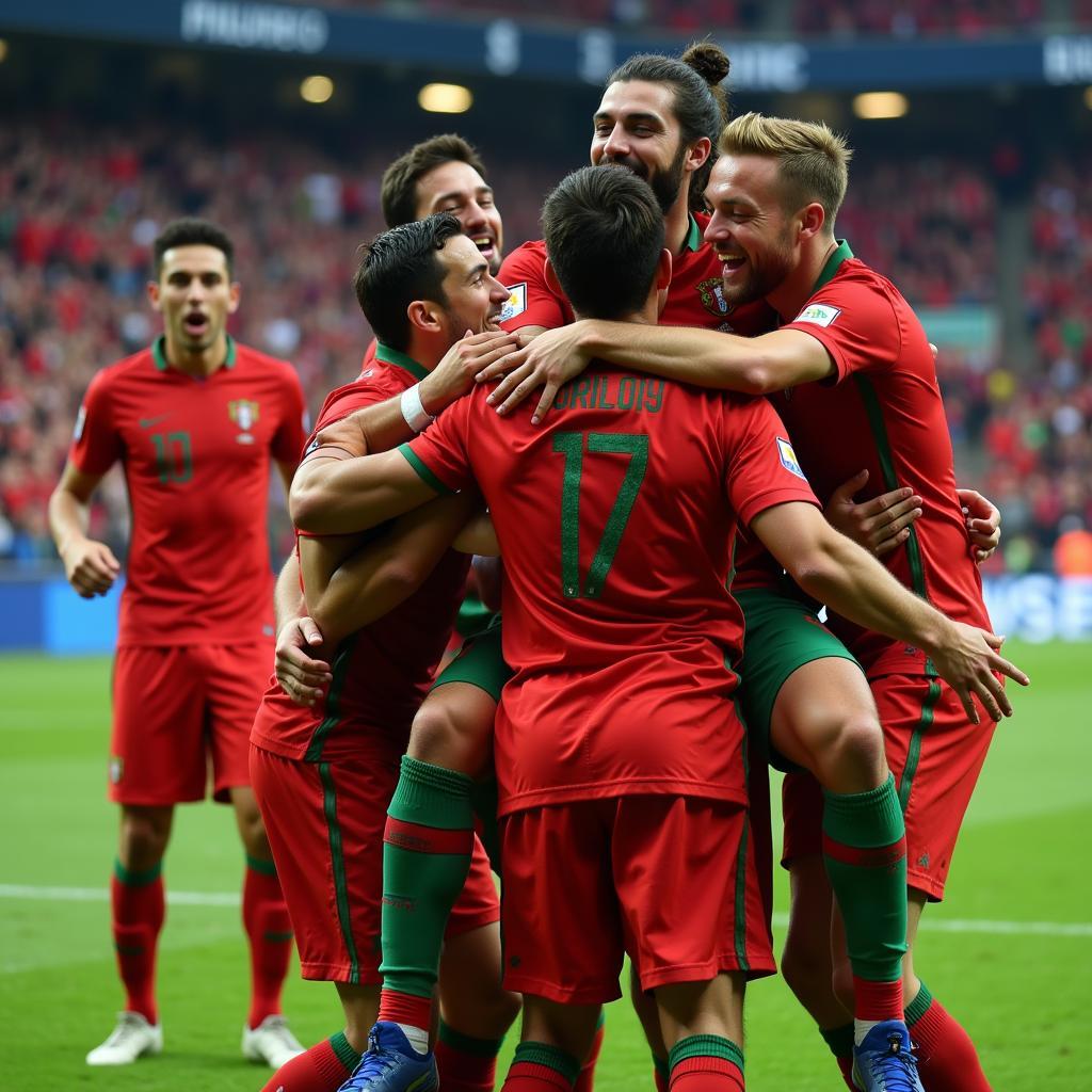 Portugal celebrates victory