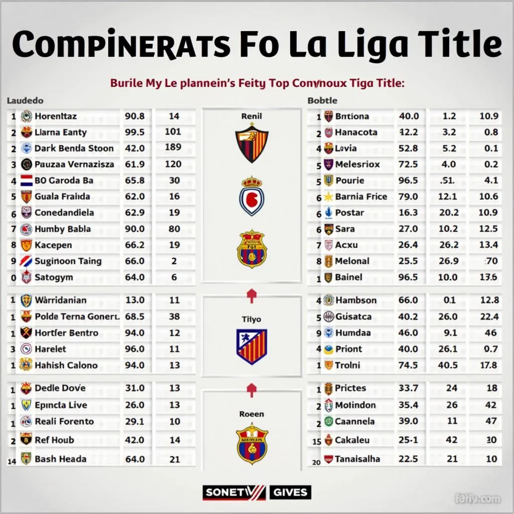 Các ứng viên vô địch La Liga: Cuộc đua đến ngôi vương