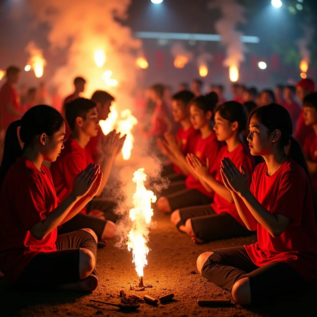 Cầu may cho đội bóng