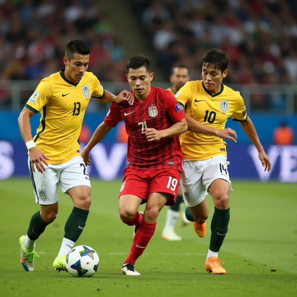 U23 players competing in the third-place match of the AFC U23 Championship