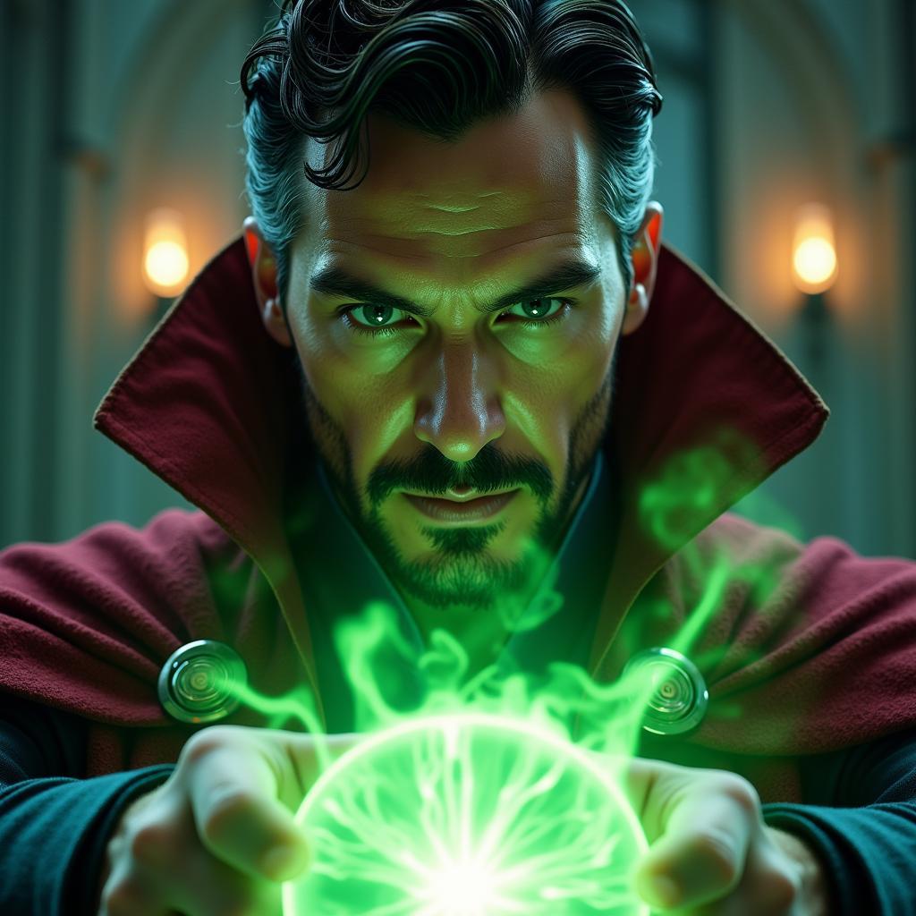 Doctor Strange Using Time Stone