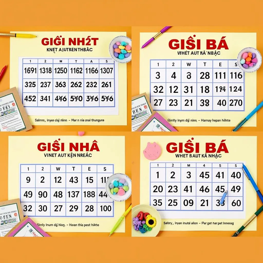 Giải Nhất, Nhì, Ba Xổ Số Miền Bắc