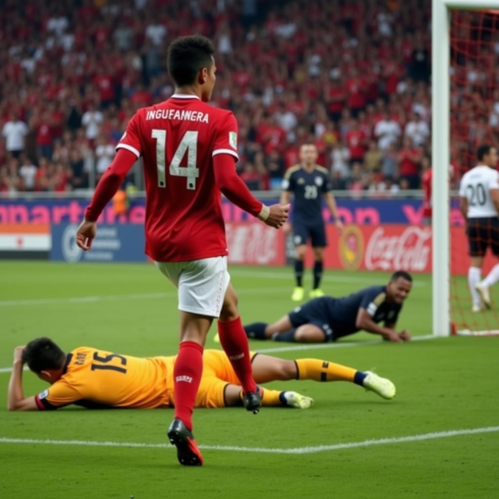 Bàn thắng đầu tiên Indonesia vs Brunei