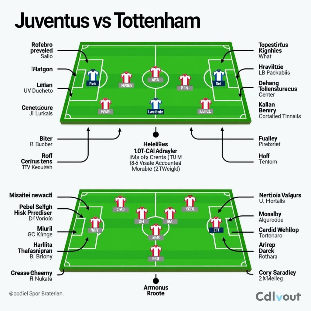 Đội hình ra sân Juventus vs Tottenham