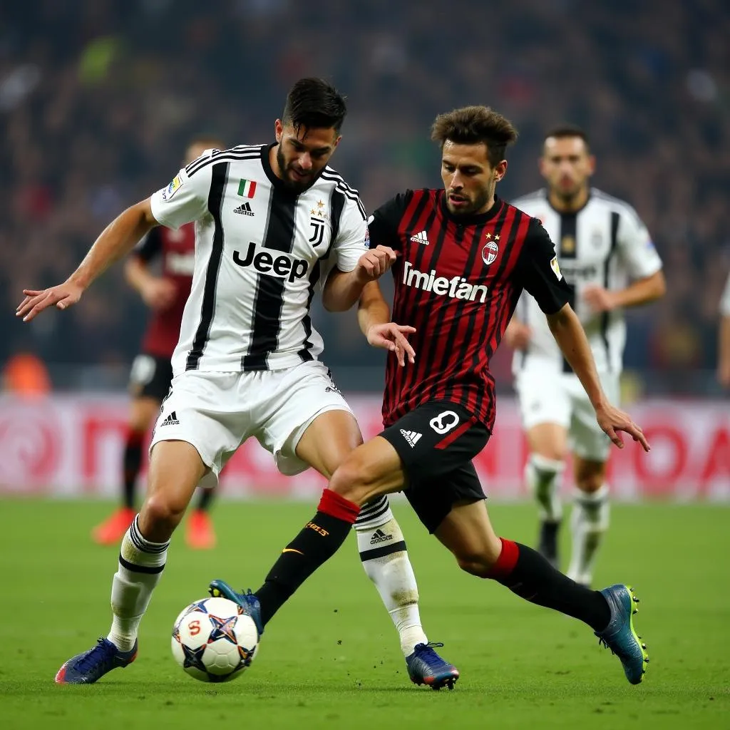 Juventus vs AC Milan: Bão táp Serie A