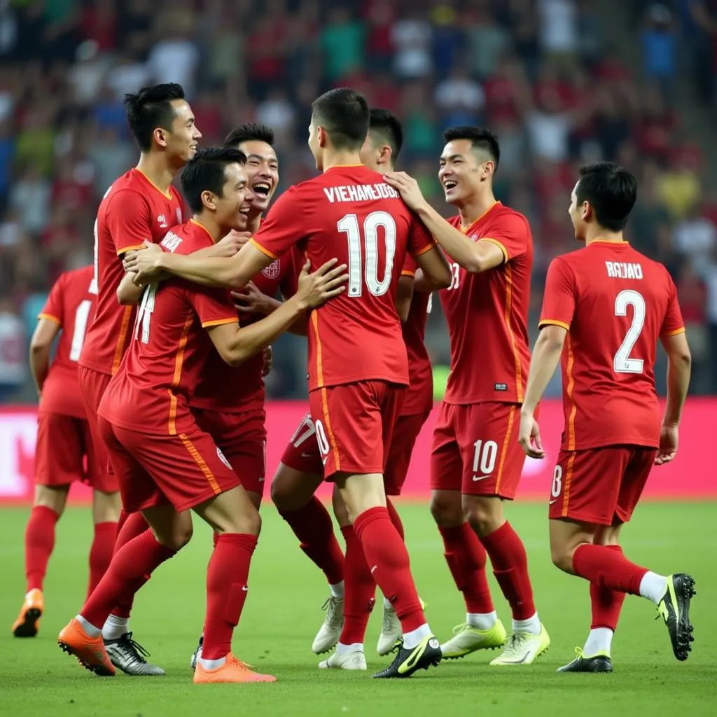 Hình ảnh trận chung kết bóng đá nam Sea Games 2019 giữa U22 Việt Nam và U22 Indonesia