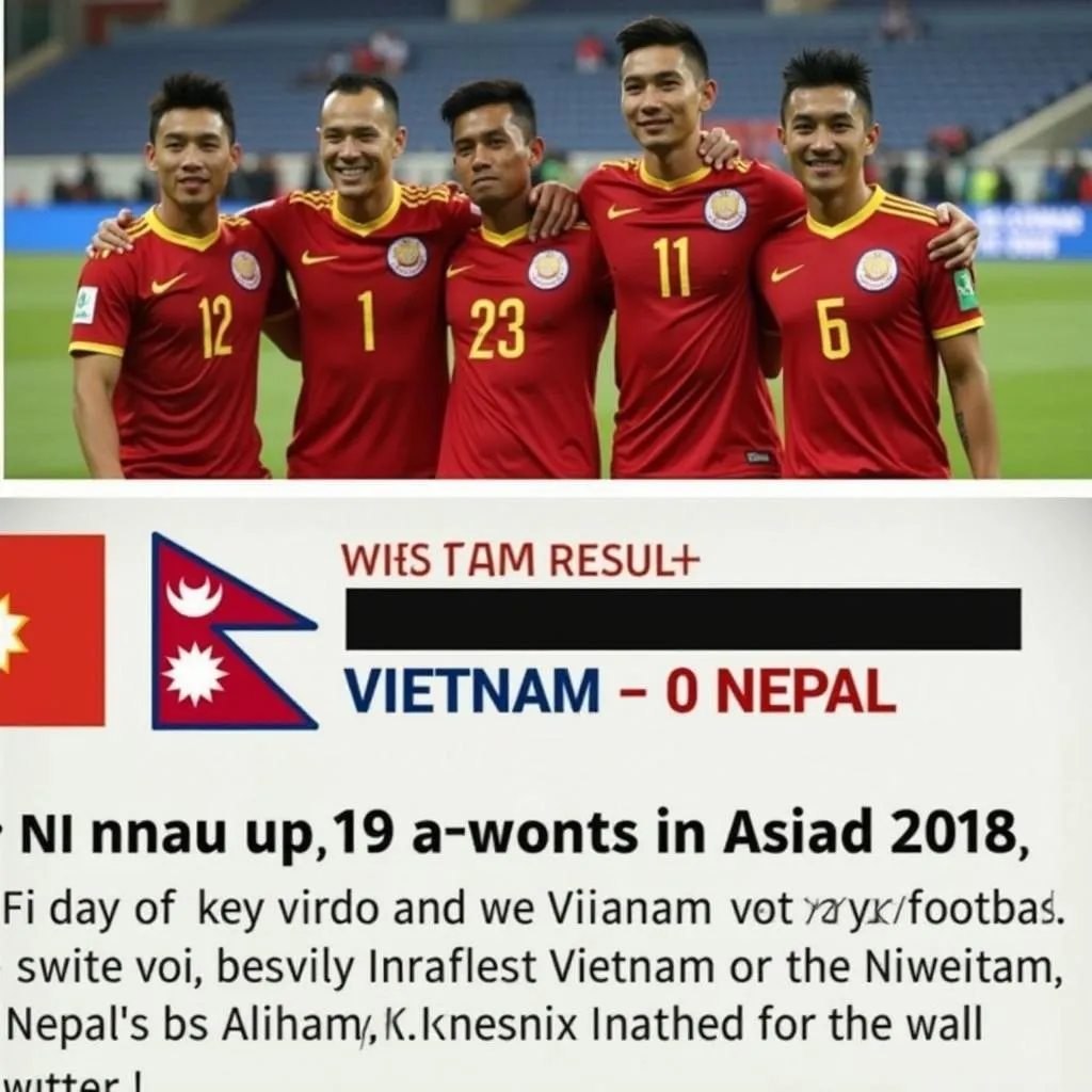 Kết quả bóng đá nam Asiad 2018: Việt Nam thắng Nepal