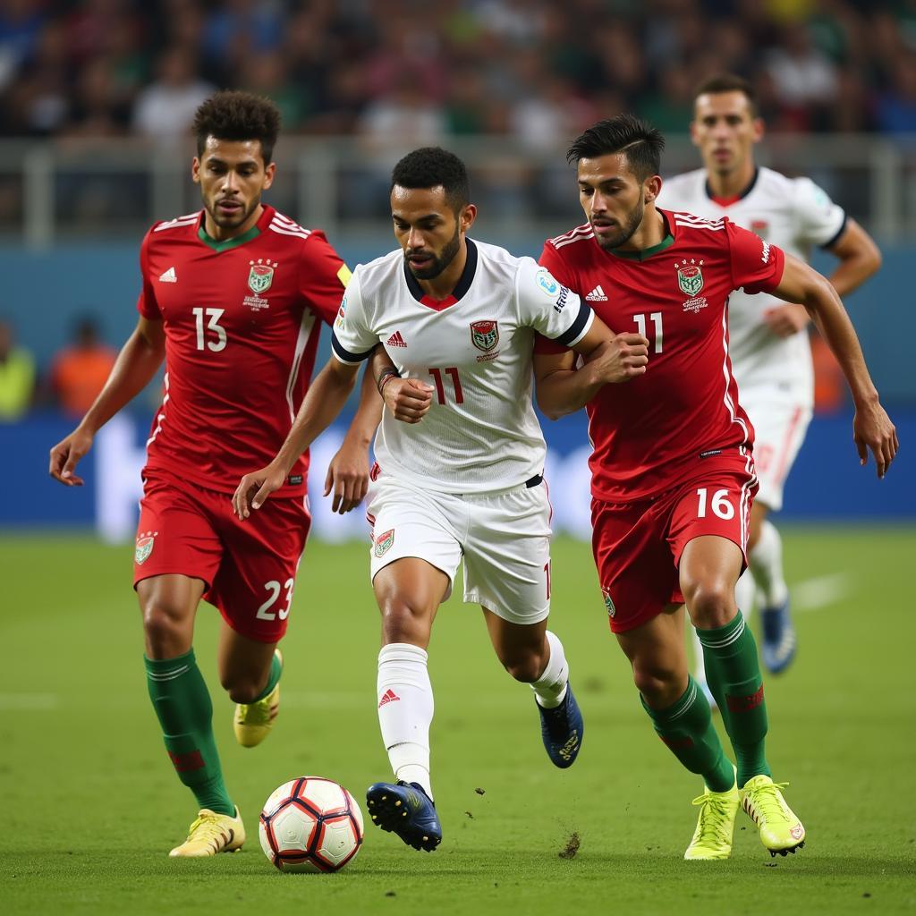 Yemen National Football Team in action