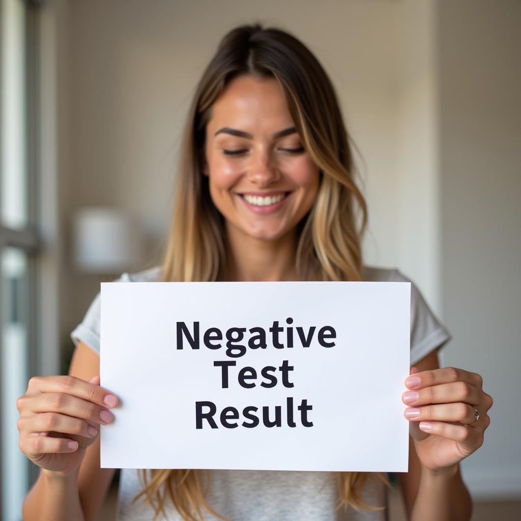 Negative test result