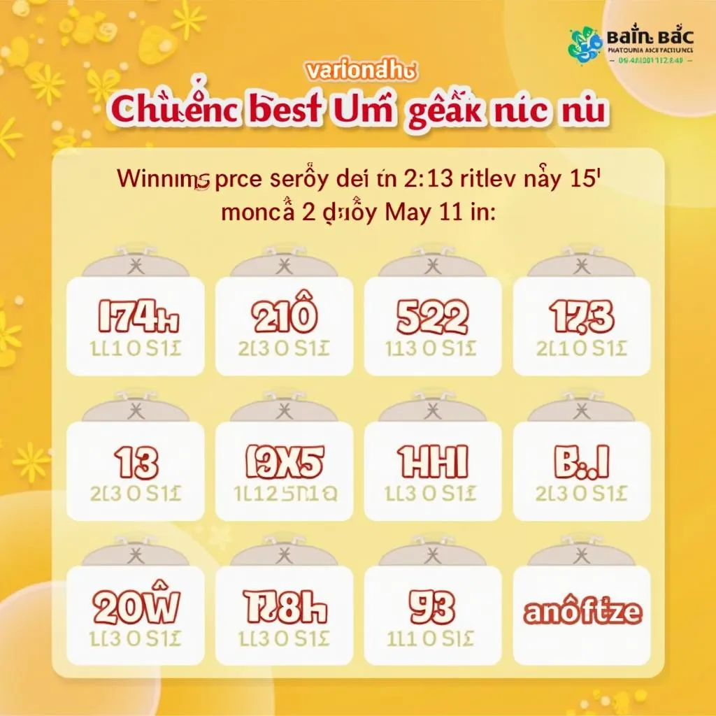 Kết quả xổ số Bình Phước ngày 11 tháng 05 - Giải nhì