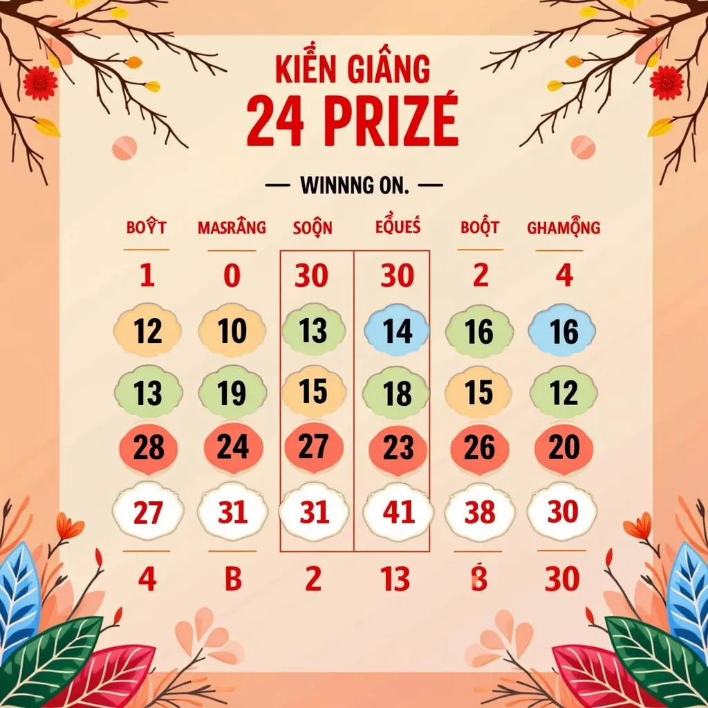 Kết quả xổ số Kiên Giang ngày 14 tháng 04 - Giải nhất