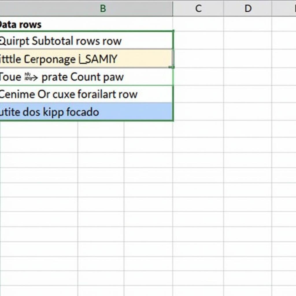 Lọc Kết Quả Subtotal trong Excel