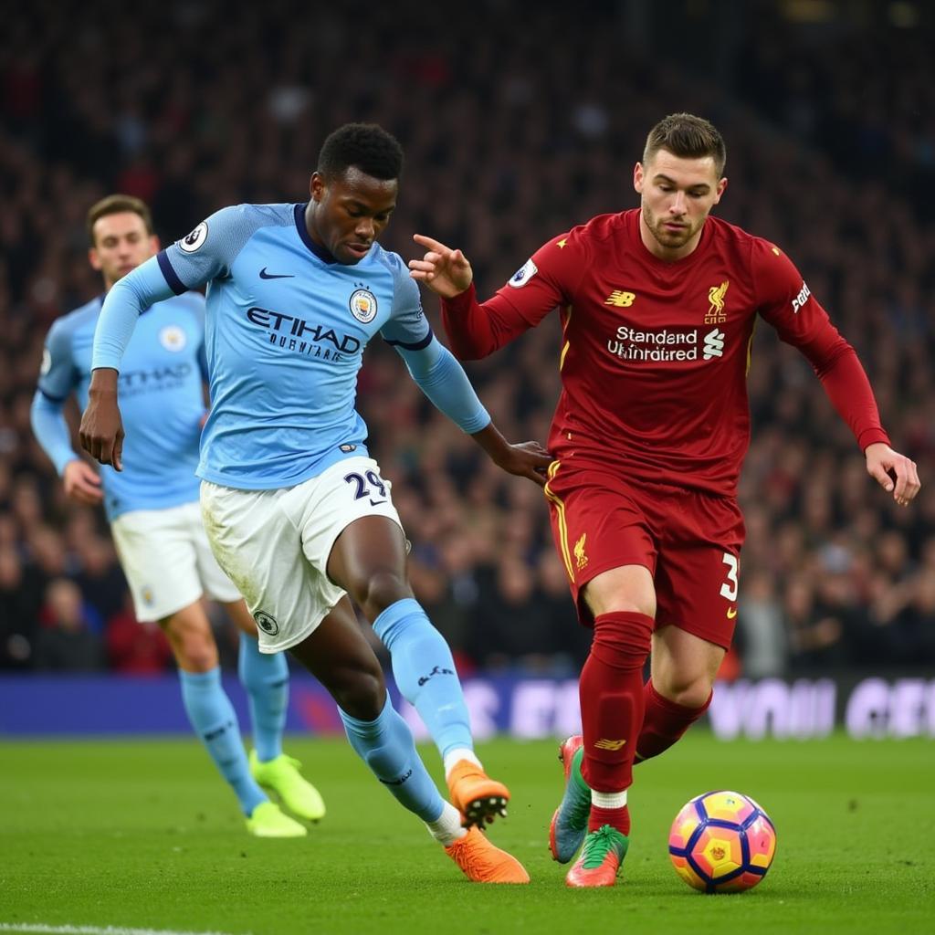 Trận cầu nghẹt thở giữa Man City và Liverpool