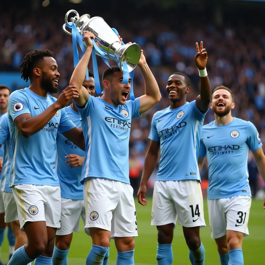 Man City vô địch Ngoại Hạng Anh