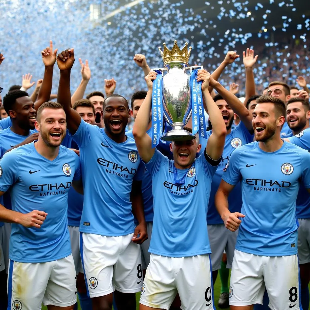 Manchester City vô địch Ngoại Hạng Anh 2019