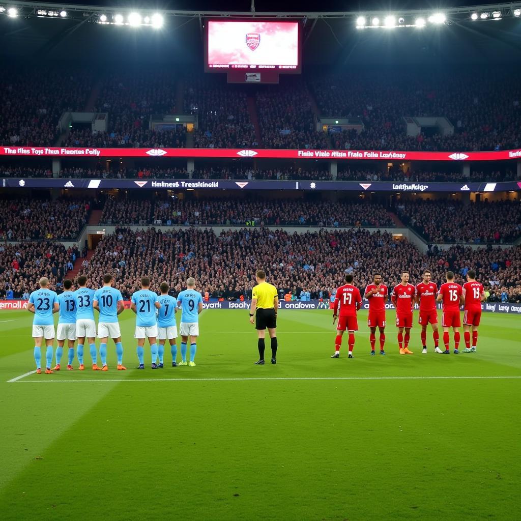 Trận đấu giữa Manchester City và Arsenal