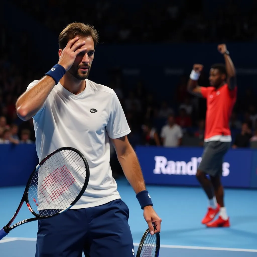 Medvedev gặp khó khăn trước Tiafoe