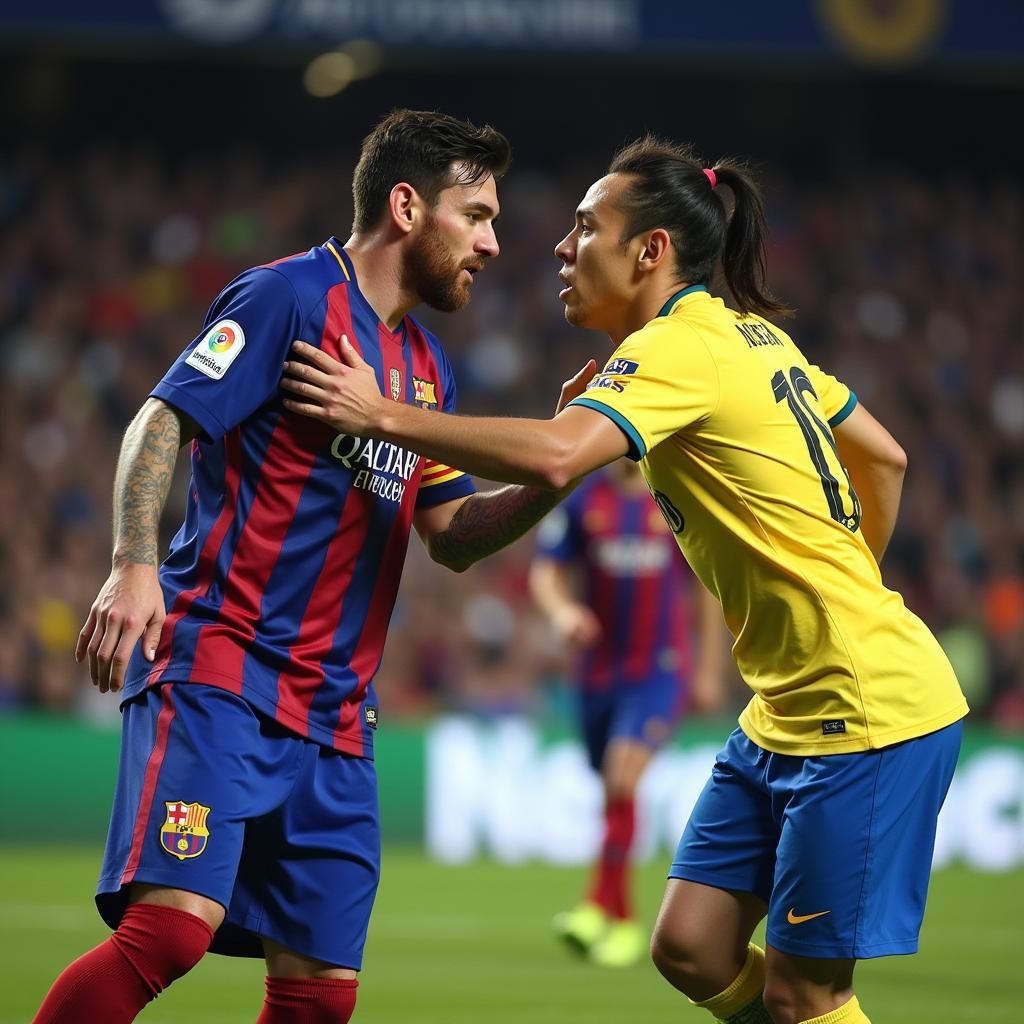 Messi và Neymar đối đầu