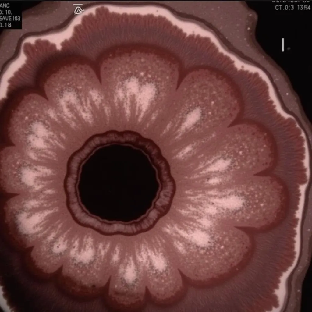 Ultrasound Image Showing a Fluid Collection