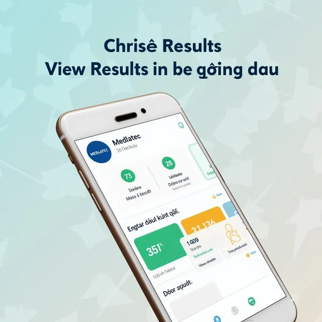 Ứng dụng Medlatec tra cứu kết quả xét nghiệm